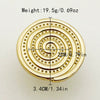 Wholesale Stainless Steel Geometric Round Lollipop Sun Flower Ring With Electroplating