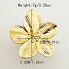Wholesale Stainless Steel Geometric Round Lollipop Sun Flower Ring With Electroplating