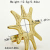 Wholesale Stainless Steel Geometric Round Lollipop Sun Flower Ring With Electroplating