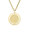 Wholesale Stainless Steel Geometric Round Necklace With Electroplating For Men And Women
