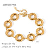 Wholesale Stainless Steel Geometric Round Pendant Earrings With Electroplating Treatment Niche Light Luxury Style For Women