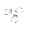 Wholesale Stainless Steel Geometric Round Ring Base Holder Welding Diy Jewelry Handmade Materials