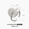 Wholesale Stainless Steel Geometric Round Ring For Women 18K Gold Plated