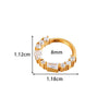Wholesale Stainless Steel Geometric Seamless Closed Nose And Ear Piercing Jewelry With Electroplating
