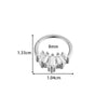 Wholesale Stainless Steel Geometric Seamless Closed Nose And Ear Piercing Jewelry With Electroplating