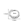 Wholesale Stainless Steel Geometric Seamless Closed Nose And Ear Piercing Jewelry With Electroplating