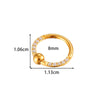 Wholesale Stainless Steel Geometric Seamless Closed Nose And Ear Piercing Jewelry With Electroplating