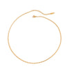 Wholesale Stainless Steel Geometric Semiarc Chain Necklace With 18K Gold Electroplating Quiet Design Modern Classic Style For Women