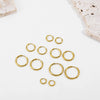 Wholesale Stainless Steel Geometric Simple Style Electroplated Ear Buckle