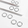 Wholesale Stainless Steel Geometric Simple Style Electroplated Ear Buckle