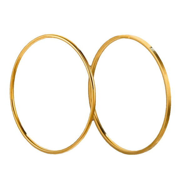 Wholesale Stainless Steel Geometric Simple Style 18K Gold Plated Polished Diy Jewelry Accessories Bracelet