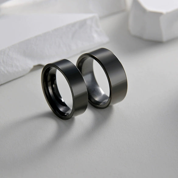Wholesale Stainless Steel Geometric Simple Style Unisex Electroplated Ring Jewelry
