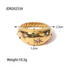 Wholesale Stainless Steel Geometric Sixpointed Star Ring Electroplated For Women Light Luxury Retro Trendy Literature Style