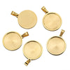 Wholesale Stainless Steel Geometric Smooth Round Pendant Necklace Accessories With Melon Buckle And Electroplating Treatment