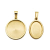 Wholesale Stainless Steel Geometric Smooth Round Pendant Necklace Accessories With Melon Buckle And Electroplating Treatment
