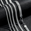 Wholesale Stainless Steel Geometric Snake Bone Chain Hip Hop Style Electroplated Necklace