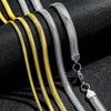 Wholesale Stainless Steel Geometric Snake Bone Chain Hip Hop Style Electroplated Necklace