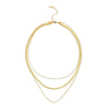 Wholesale Stainless Steel Geometric Snake Bone Chain Necklace For Women Retro Design Electroplated