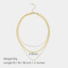 Wholesale Stainless Steel Geometric Snake Bone Chain Necklace For Women Retro Design Electroplated