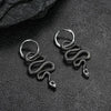 Wholesale Stainless Steel Geometric Snake Polish Earrings For Men And Women
