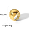 Wholesale Stainless Steel Geometric Spiral Ring For Women With Electroplating Treatment Exaggerated Design