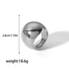 Wholesale Stainless Steel Geometric Spiral Ring For Women With Electroplating Treatment Exaggerated Design