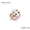 Wholesale Stainless Steel Geometric Spiral Ring Jewelry With Electroplating For Men