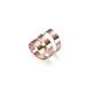 Wholesale Stainless Steel Geometric Spiral Ring Jewelry With Electroplating For Men