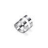 Wholesale Stainless Steel Geometric Spiral Ring Jewelry With Electroplating For Men