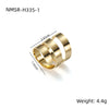 Wholesale Stainless Steel Geometric Spiral Ring Jewelry With Electroplating For Men