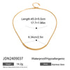 Wholesale Stainless Steel Geometric Spiral Rotating Chain Necklace With Electroplating For Women