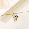 Wholesale Stainless Steel Geometric Square Crystal Clavicle Necklace With Electroplating For Women