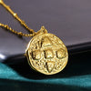 Wholesale Stainless Steel Geometric Square Electroplated Necklace For Unisex With Irregular Texture