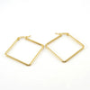 Wholesale Stainless Steel Geometric Square Electroplated Women's Earrings With Distinctive Light Luxury High End Sense