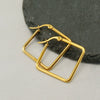 Wholesale Stainless Steel Geometric Square Electroplated Women's Earrings With Distinctive Light Luxury High End Sense
