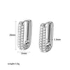 Wholesale Stainless Steel Geometric Square Electroplated Women's Earrings