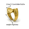 Wholesale Stainless Steel Geometric Sshaped Hollow Fashion Women's Opening Ring With Electroplating