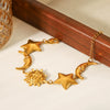Wholesale Stainless Steel Geometric Star Bracelet With Electroplating For Women