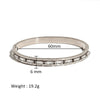 Wholesale Stainless Steel Geometric Star Flower Zircon Ladies Buckle Bracelet With 18K Plating