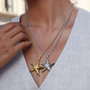 Wholesale Stainless Steel Geometric Star Twist Necklace For Women
