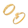 Wholesale Stainless Steel Geometric Starry Design Branchshaped Electroplated 18K Gold Clasp Bracelet Accessories