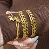 Wholesale Stainless Steel Geometric Starry Design Branchshaped Electroplated 18K Gold Clasp Bracelet Accessories