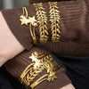 Wholesale Stainless Steel Geometric Starry Design Branchshaped Electroplated 18K Gold Clasp Bracelet Accessories