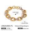 Wholesale Stainless Steel Geometric Style Bracelet With Electroplating For Women