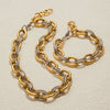 Wholesale Stainless Steel Geometric Style Bracelet With Electroplating For Women