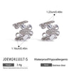 Wholesale Stainless Steel Geometric Style Ear Clip Jewelry With Electroplating