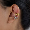 Wholesale Stainless Steel Geometric Style Ear Clip Jewelry With Electroplating