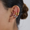 Wholesale Stainless Steel Geometric Style Ear Clip Jewelry With Electroplating