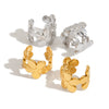 Wholesale Stainless Steel Geometric Style Ear Clip Jewelry With Electroplating