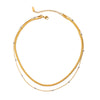 Wholesale Stainless Steel Geometric Style Electroplated Chain Necklace For Women
